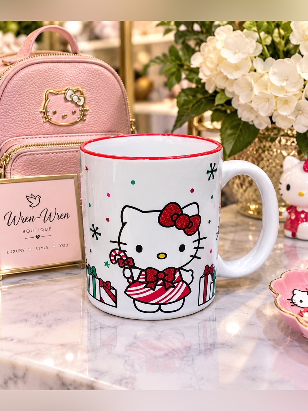 🎀 HELLO KITTY HOLIDAY MUG — 20 OZ ☕️✨